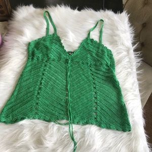 xoxo crochet tank top
